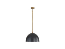 Golden Canada 6950-L MBS-BLK - Shepard Large Pendant in Modern Brass with Matte Black