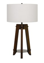  BO-2833TB - 150W 3 Way Bilzen Ash Wood Tripod Table Lamp