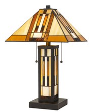  BO-2902TB - Tiffany Table Lamp W/7W Night Light