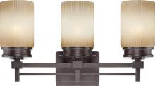 Nuvo 60/4603 - Wright - 3 Light Vanity Fixture w/ Amaretto Glass