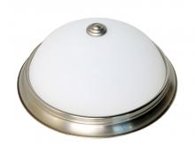 Nuvo 62/1341 - 13" LED Flush Dome Fixture; Brushed Nickel Finish with Frosted Glass