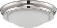  62/519 - Poke - Large LED Flush Fixture with Satin White Glass