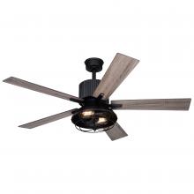  F0110 - Elkhart 52-in. 2 Light LED Ceiling Fan Black