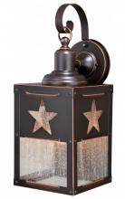 Vaxcel International T0333 - Ranger 8-in Star Outdoor Wall Light Burnished Bronze