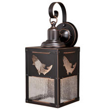 T0334 - Missoula 8-in Fish Outdoor Wall Light Burnished Bronze