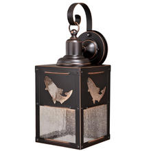 Vaxcel International T0334 - Missoula 8-in Fish Outdoor Wall Light Burnished Bronze