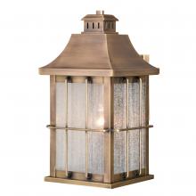 Vaxcel International T0502 - Quincy 8-in Outdoor Wall Light Antique Brass