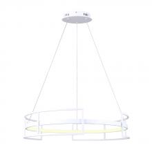  LCH231A24WH - AMORA, LCH231A24WH, MWH Color, 24" Width Cable LED Chandelier, Silicone Rubber, 33W LED (Integra