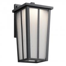  49622BKTLED - Amber Valley Exterior Wall light LED Black