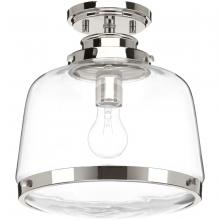  P350074-104 - Judson Collection One-light flush mount in an Polished Nickel