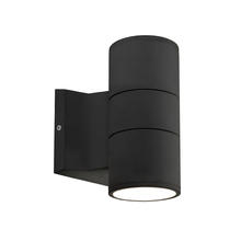  EW3207-BK - Lund 7-in Black LED Exterior Wall Sconce