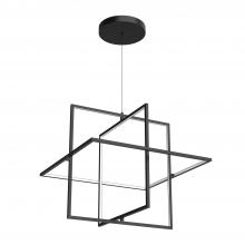  PD16328-BK - Mondrian 28-in Black LED Pendant