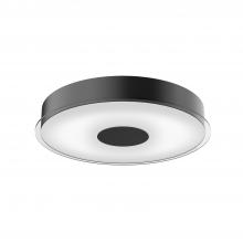  FM7616-BK-5CCT - Parker 16-in Black LED Flush Mount