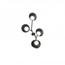 Kuzco Lighting Inc WS90120-BK - ROTAIRE FOUR HEAD WALL SCONCE BLACK