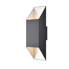  DVP43061SS+BK - Brecon Outdoor Square 18 Inch 2 Light Sconce