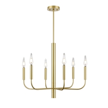  DVP44026MF+PSB - Olivia 6 Light Chandelier