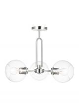 Visual Comfort & Co. Studio Collection 7755703EN7-962 - Three Light Semi-Flush Convertible Pendant