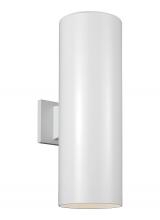 8413997S-15 - Outdoor Cylinders transitional 2-light integrated LED outdoor exterior large integrated LED wall lan