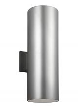  8413997S-753 - Outdoor Cylinders transitional 2-light integrated LED outdoor exterior large integrated LED wall lan