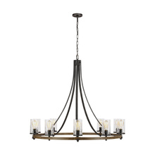  F3137/10DWK/SGM - Chandelier Extra Large 10 Light 42"D