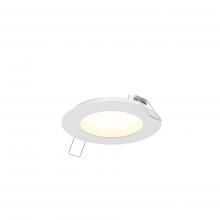  5004-DW-WH - 4" Round Panel Light With Dim - To - Warm Technology