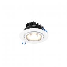  GMB4-3K-WH - 4 Inch Round Recessed LED Gimbal Light