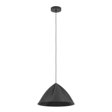 Eglo Canada 900835A - 1 LT Pendant w/ Black Finish & Black Metal Shade