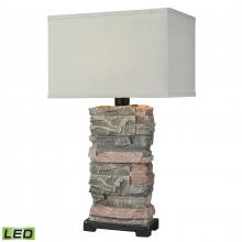  D3975-LED - Terra Firma 30'' High 1-Light Outdoor Table Lamp - Stone - Includes LED Bulb