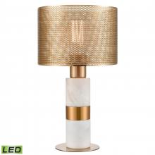  D4677-LED - Sureshot 15'' High 1-Light Table Lamp - Aged Brass - Includes LED Bulb