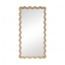  H0036-11943 - Oak Ripple Wall Mirror - Medium Oak