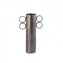  H0897-10949 - Cirq Vase - Small Antique Nickel
