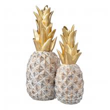  S0037-11314/S2 - Big Island Pineapple - Set of 2 Gold